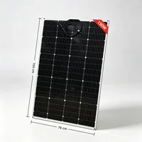 Panneau solaire flexible 150W, panneau solaire 18V, modules PV monocristallins pour charge de batterie 12V, kits de système domestique 1000W, camping-car, bateau, camping, toit 1