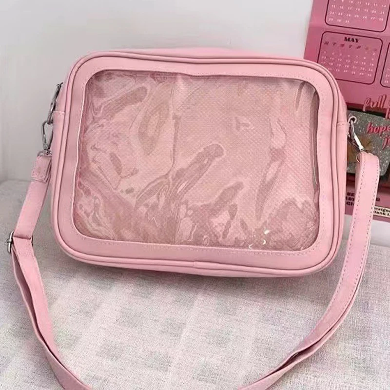 Japanese High School Girls Crossbody Bags Pu Jk Handbags Transparent Itabag Women New 2024 Ita Bags Leather Shoulder Bag Bolso