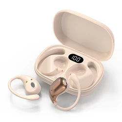 Enhanced Bluetooth Earbuds with LED Display and Touch Control - Wireless Sport, HiFi Stereo, Waterproof, Noise - Cancelling Gaming Earbuds (WHITE)