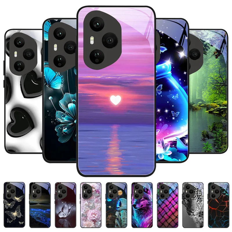 Luxurious Tempered Glass Anti-Fall Shockproof Phone Case - Premium Back Cover