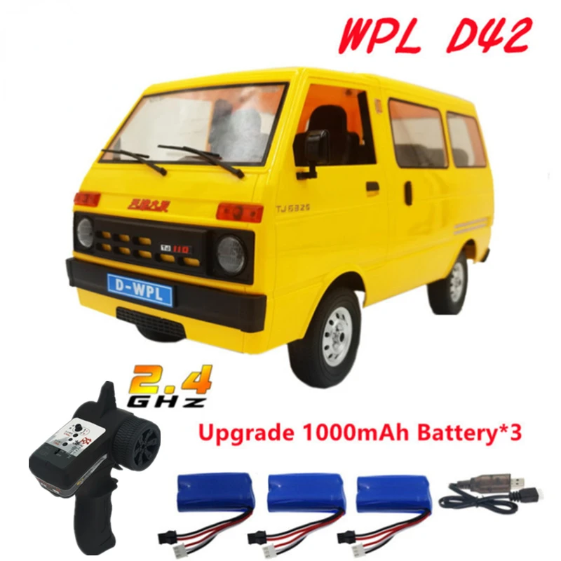 Kids 'WPL D42 RC auto 1/10 2.4G Wireless Redio Control Bus OFF-ROAD CAR TOY BOY 