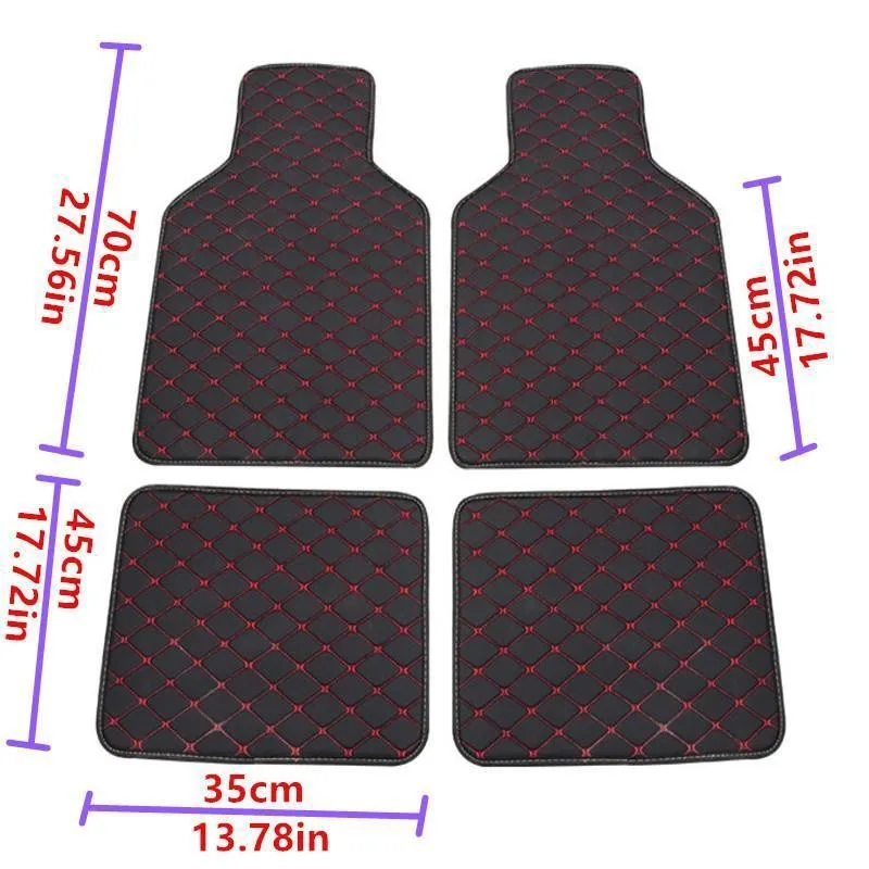 NEW Luxury Car Floor Mats For Chevrolet Holden Barina Spark EV Ravon R2 M300 Durable Leather Auto Interior Accessories