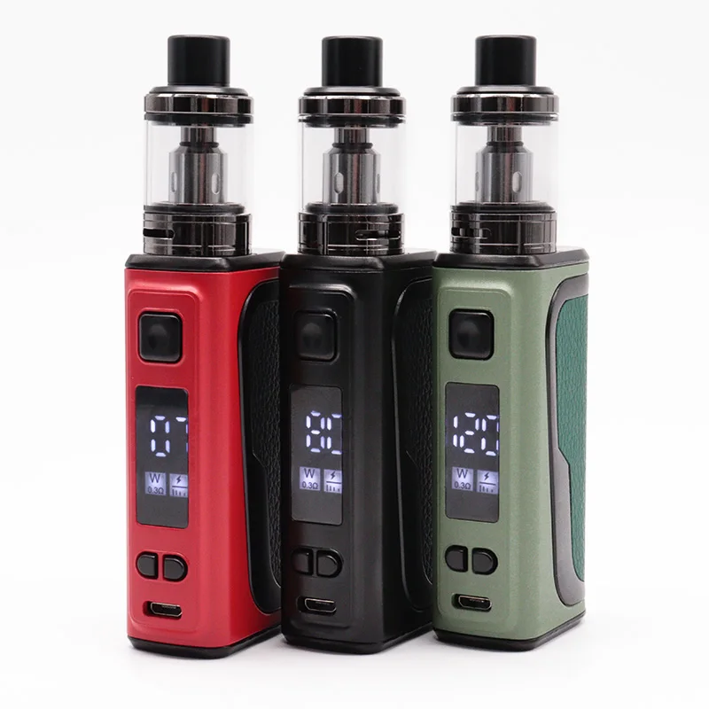 Electronic Cigarette 120W Box Mod Vape Kit Build-in 2200mah Battery 2.5ml Tank OLED Screen E-cigarette Vaper Pen Vaporizer Vapor - 2