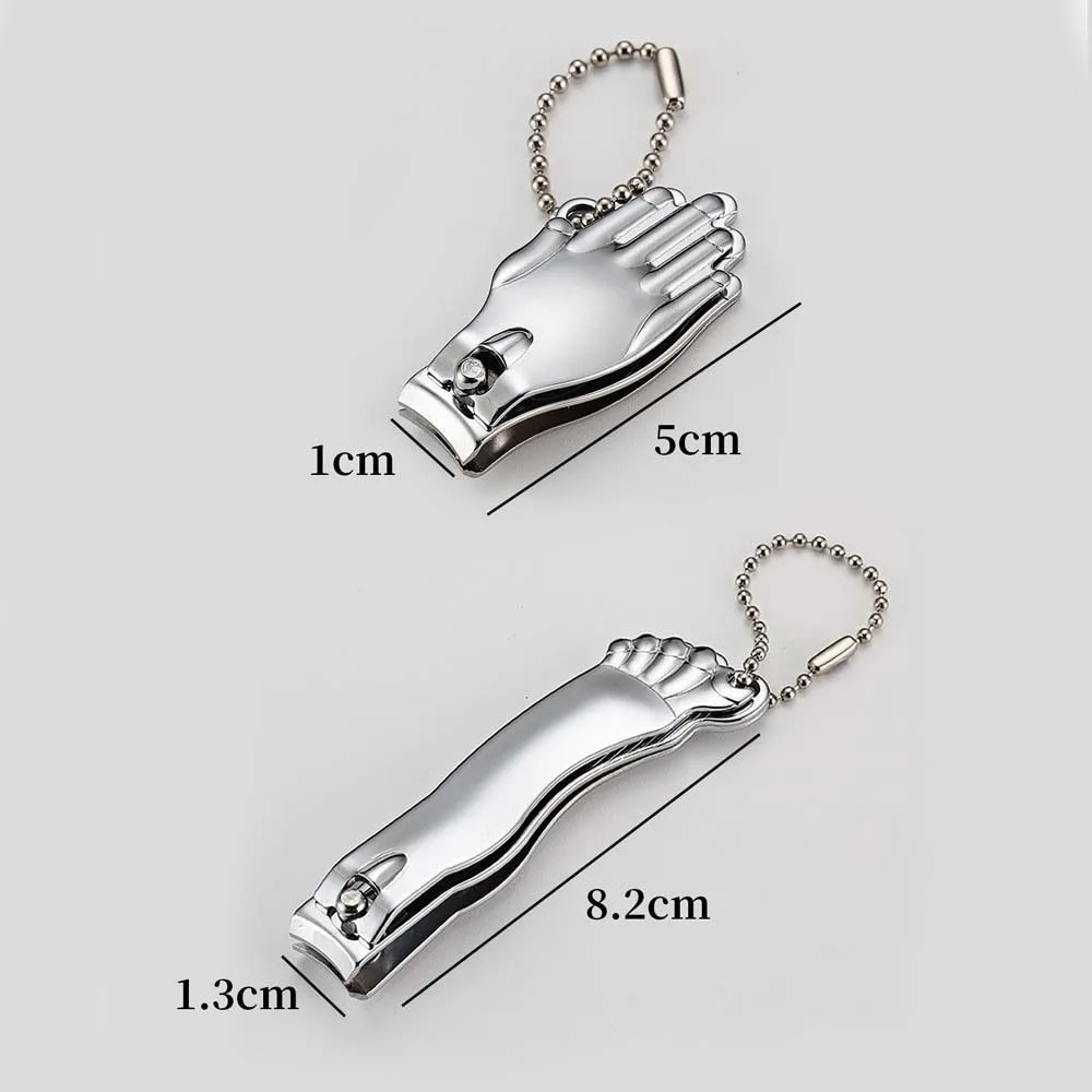 Stainless Steel Nail Clipper Set Hand and Foot Shape Pedicure Tools Nail Cutting Pliers Manicure Anti-skid Toenail Trimmer