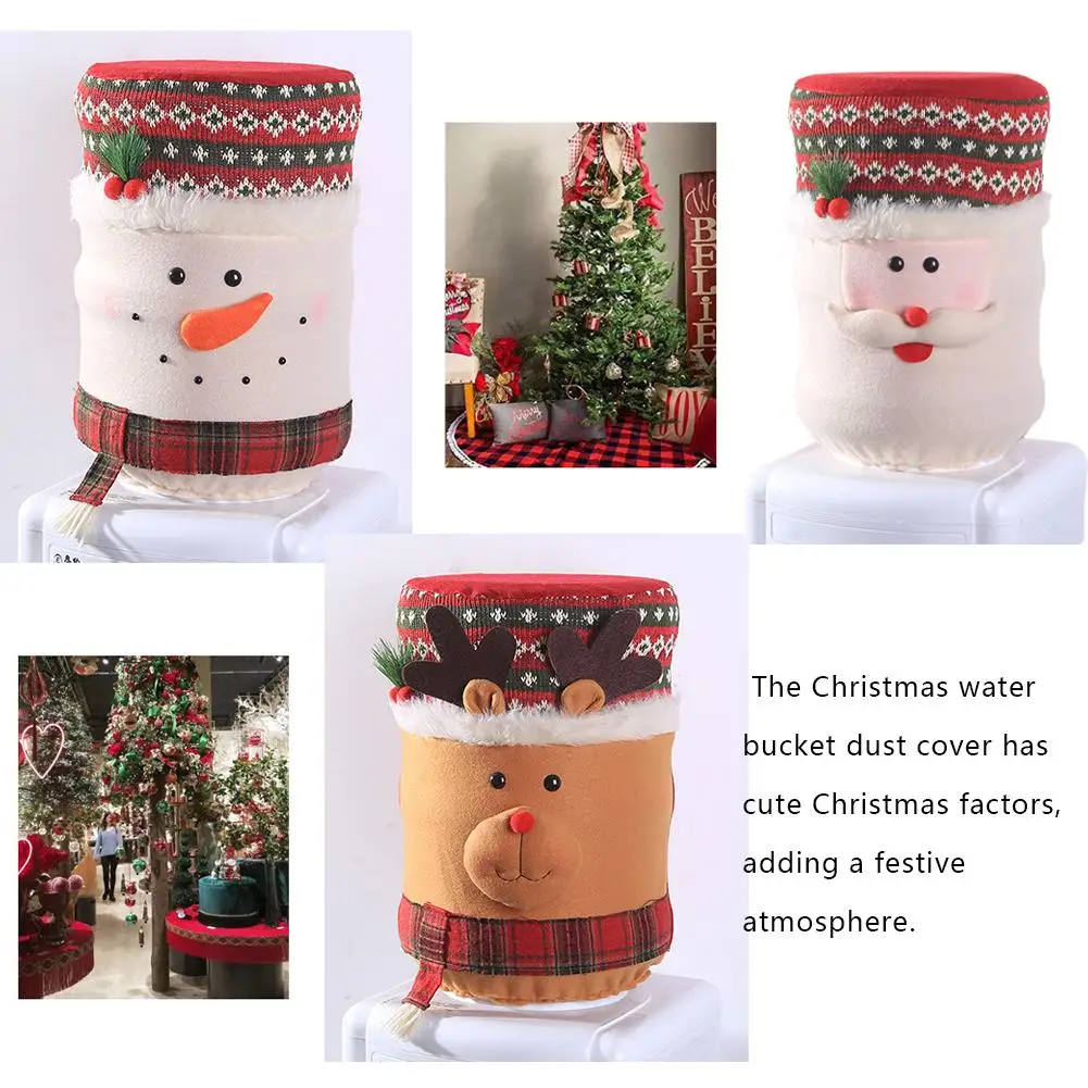 Water Dispenser Christmas Decoration Barrel Dust Cover Fabric Water Cooler Covers Furniture Cover Protector