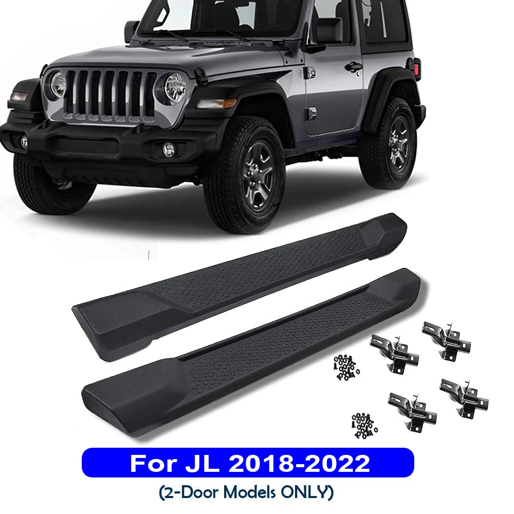 Offroad Auto Trittbrett Seite Schritt Pedal Nerf Bar Für Jeep Wrangler JL  JLU 2 Tür 2018-2023 - AliExpress