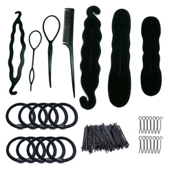 65-Piece Magic Donut Hair Styling Accessory Set (Style23 65Pcs)