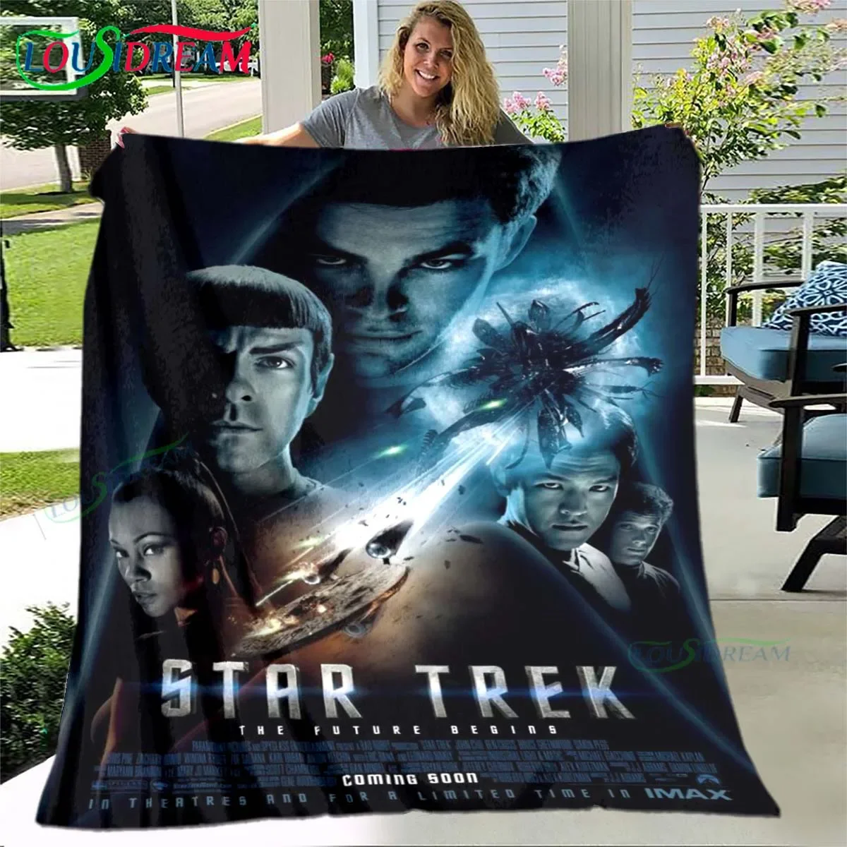 

S-Star T-Trek Soft Blanket Sports Living Room Bedroom Sofa Bed Blanket Gift Travel Office Lunch Break picnic blanket