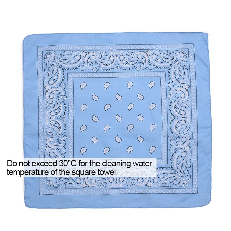 Unisex Men Women Bandana Hairband Cowboy Mens Biker Sports Headwear Wrist Hairwrap Paisley Head Wrap Square Scarf