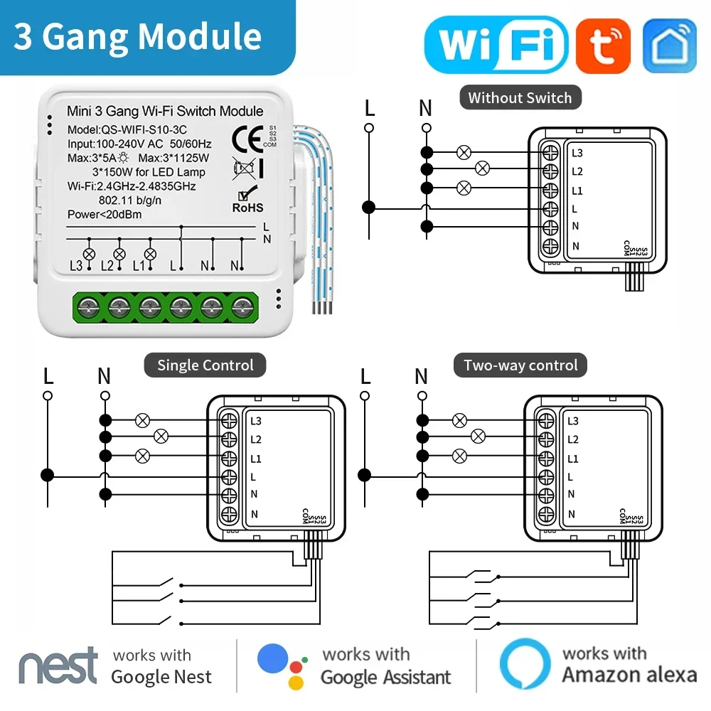 wifi 3gang light