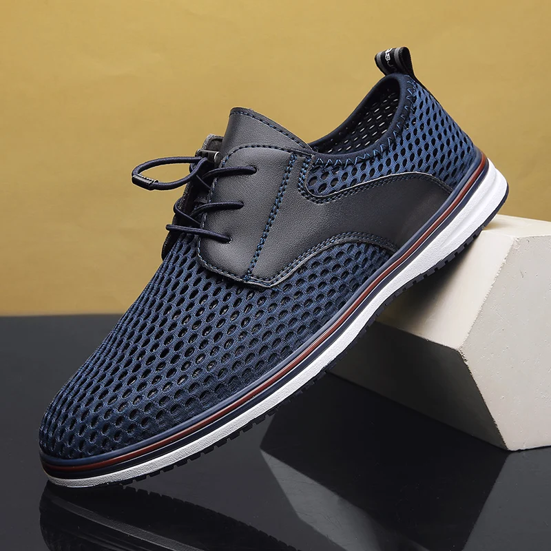 Zapatos de malla transpirable para hombre, zapatillas de senderismo al aire libre, informales, versátiles, para correr, entrega gratuita, gran oferta, primavera y otoño