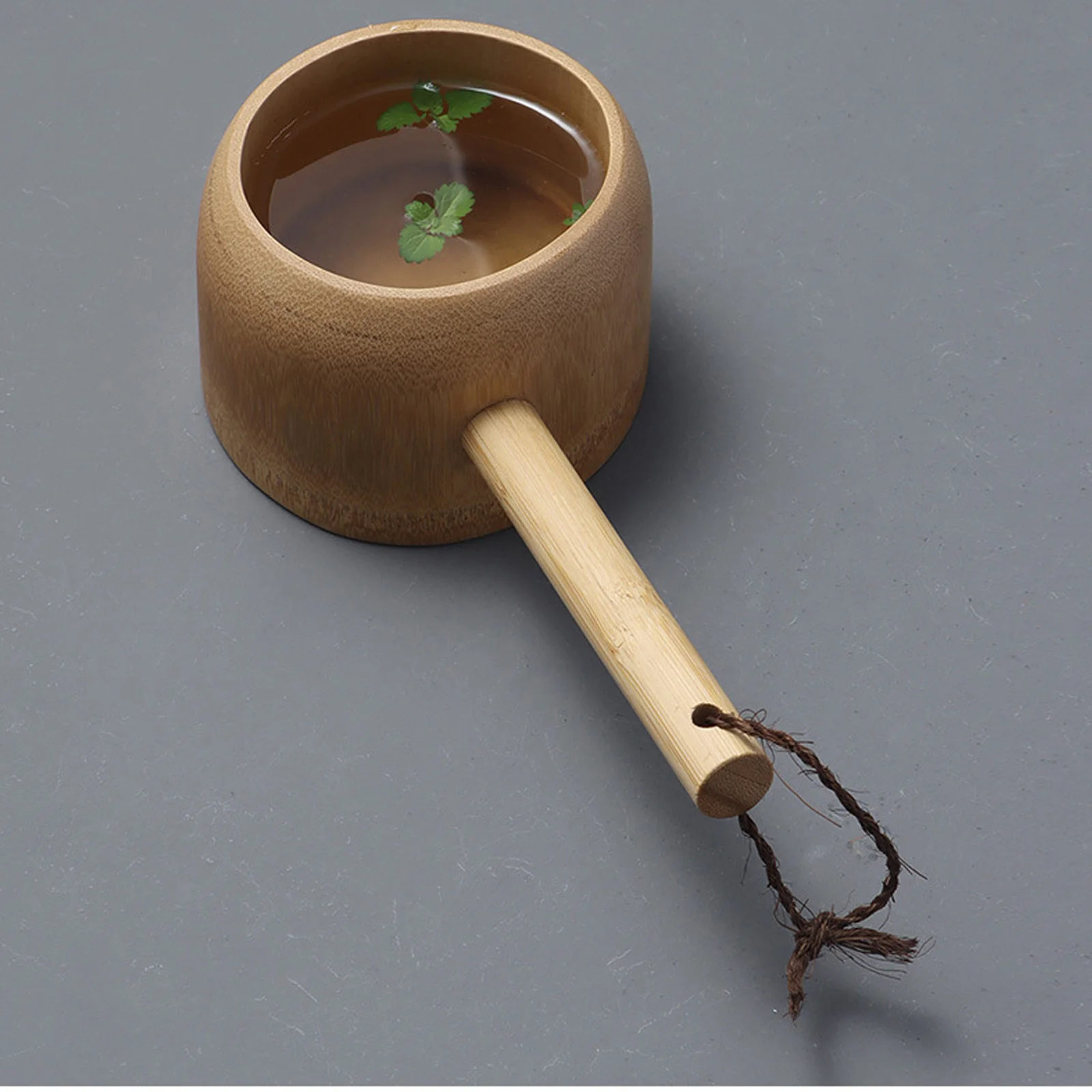 Multipurpose Child Bath Salts Bathing Bamboo System Long Handle Ladle for Garden