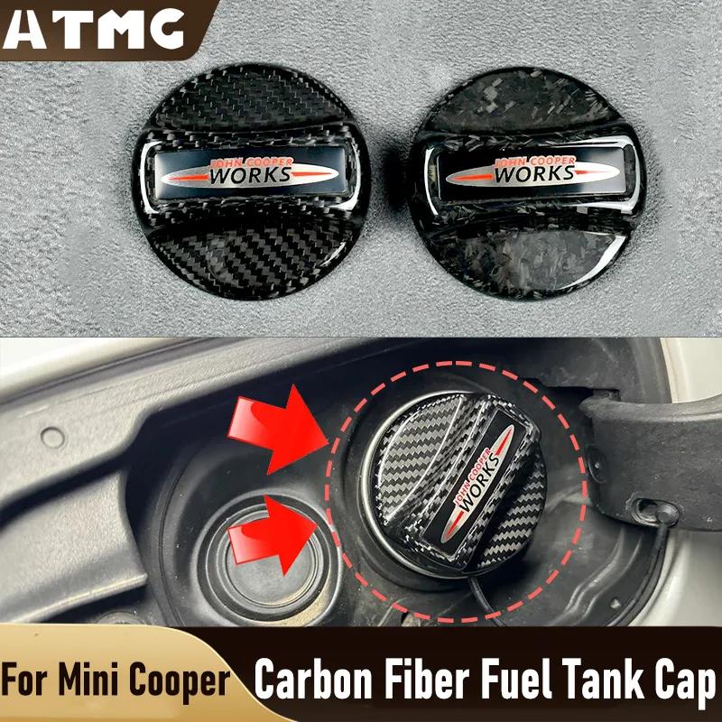 

Крышка для топливного бака из углеродного волокна JCW для Mini Cooper S F54 F55 F56 F57 F60 R60 R55 R56 автомобильные аксессуары топливная крышка
