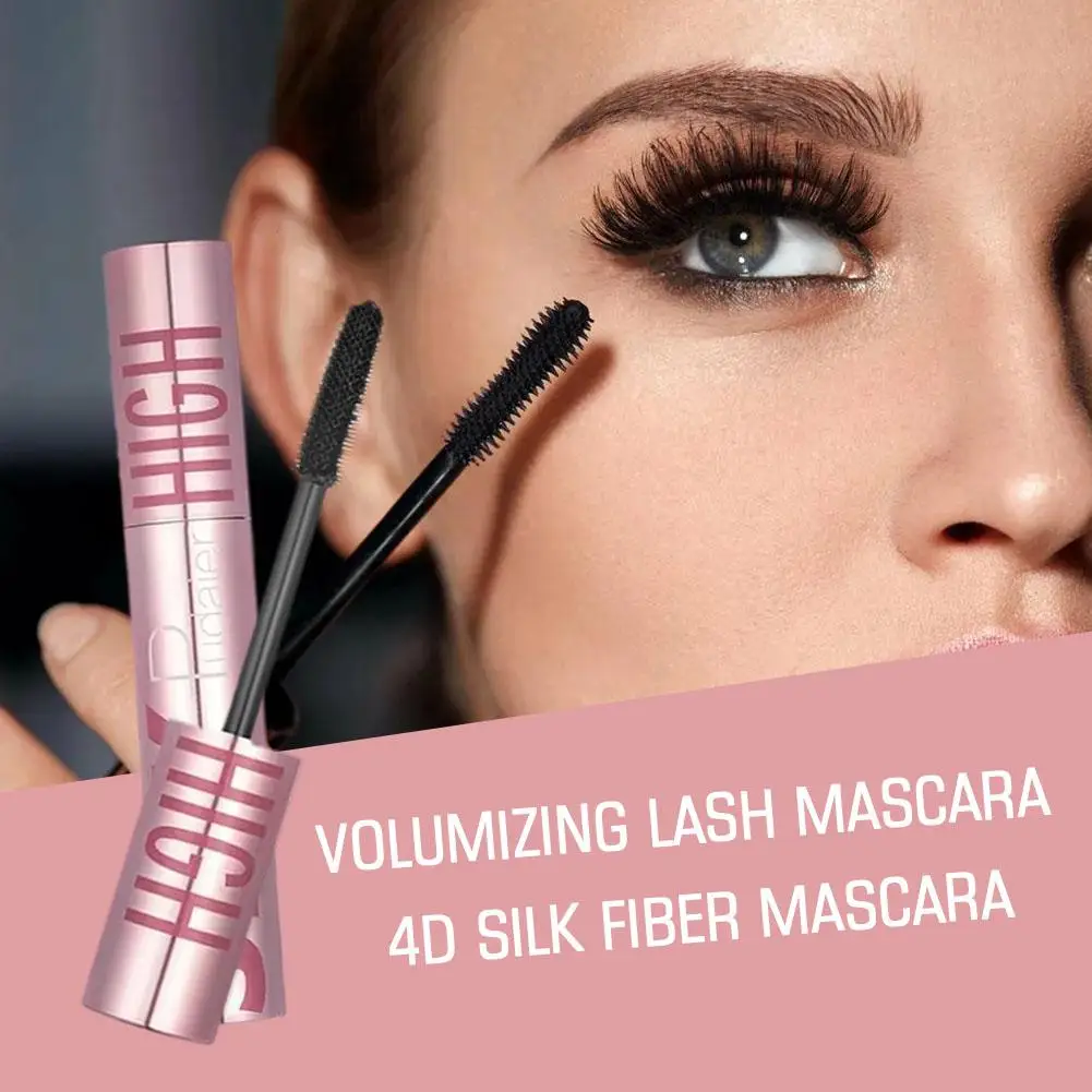 

4D Silk Fiber Mascara Natural Curling Long Lasting Extensions Lash Mascaras Growth Fluid Non-Dizzy Eyelash Makeup Tool Sky X8J7