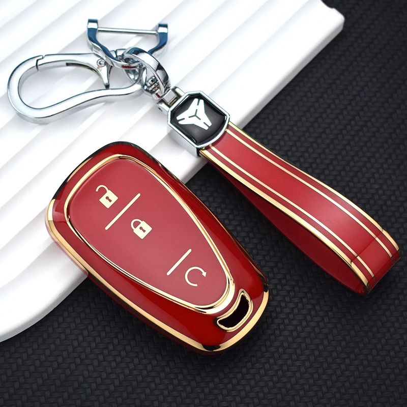 Premium Car Key Case Cover for Chevrolet Vehicles - Stylish and Durable Shell Fob Protector