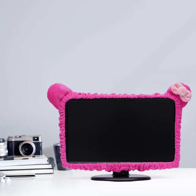 Laptop Accessories Pcs Computer Monitor Cover With Cat Ear Furry