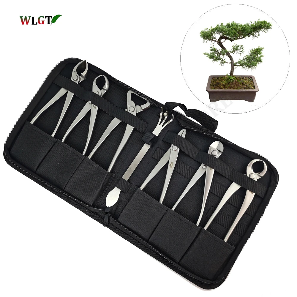 Bonsai tool Set Kit Stainless Steel Bonsai Scissors Knob Cutter Jin Pliers Trunk Splitter Garden Pruning Styling Tools