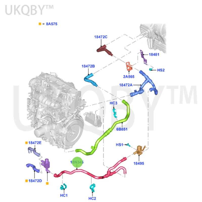 Ford Fo cus     CV6118K580VB, 15 1.0T