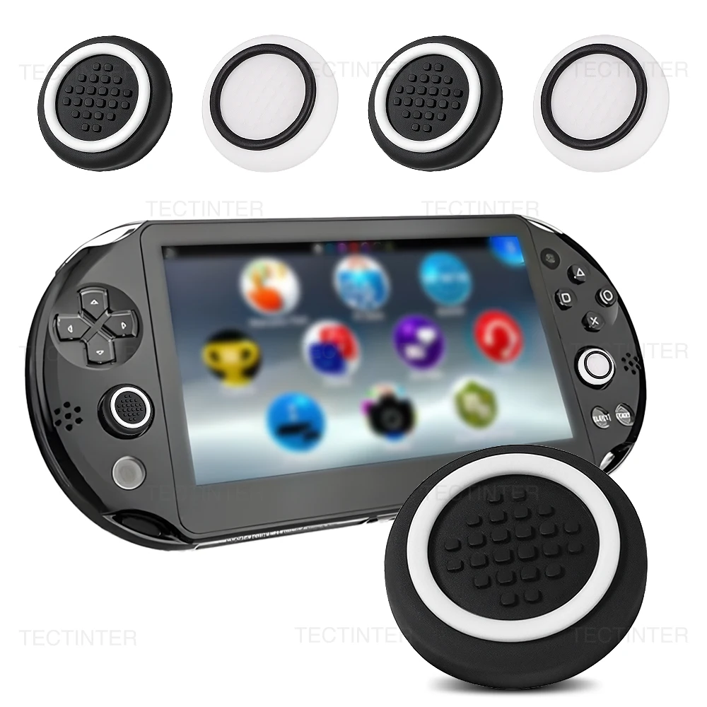 4pcs Silicone Thumbstick Grip Cover For Psvita PSV1000/2000 Console Joystick Caps Repair Parts Protector Case Game Accessories