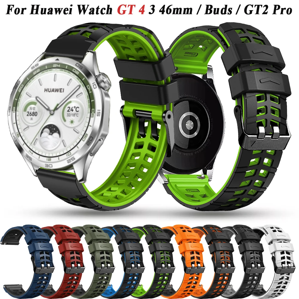 

Ремешок спортивный GT4 46 мм для Huawei Watch 4 Pro/ GT 4 3 2 SE, силиконовый сменный Браслет Для Huawei GT 2 Pro, 22 мм, браслет на запястье