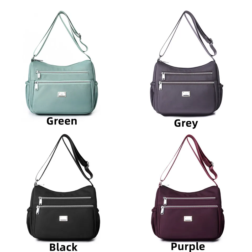 Women leisure Handbags nylon Women shoulder bags Travel tote Casual Solid shopper crossbody bags for women