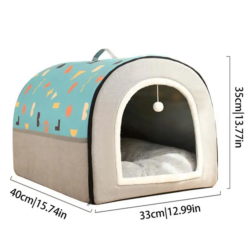Lucky Monet Braided Dog Bed - Soft Pet Nest, Indoor Kennel, Warming Basket For Dogs & Cats - Pink, Blue, Grey, Mint, 40cm Size - View #5