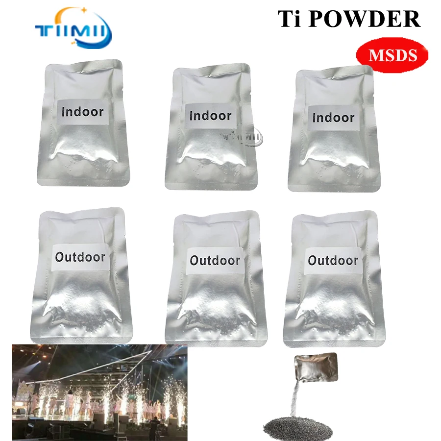 

MSDS 1-200 bags Ti Powder Cold Spark Machine 600W with case Dmx Cold Sparkular Firework Machine Cold Sparkler Machine 100g