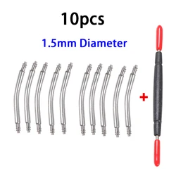Premium Stainless Steel Curved Spring Bar Set - 10pcs - 22mm (1.5mm - 10pcs)