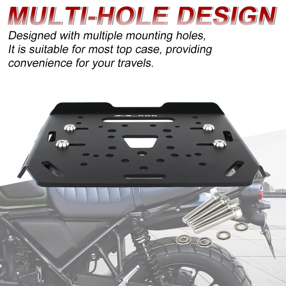 Portapacchi Posteriore Per Moto CL250, CL300, CL500 - In Ferro Da 19mm, Spazio Extra Per Bagagli E Sicurezza