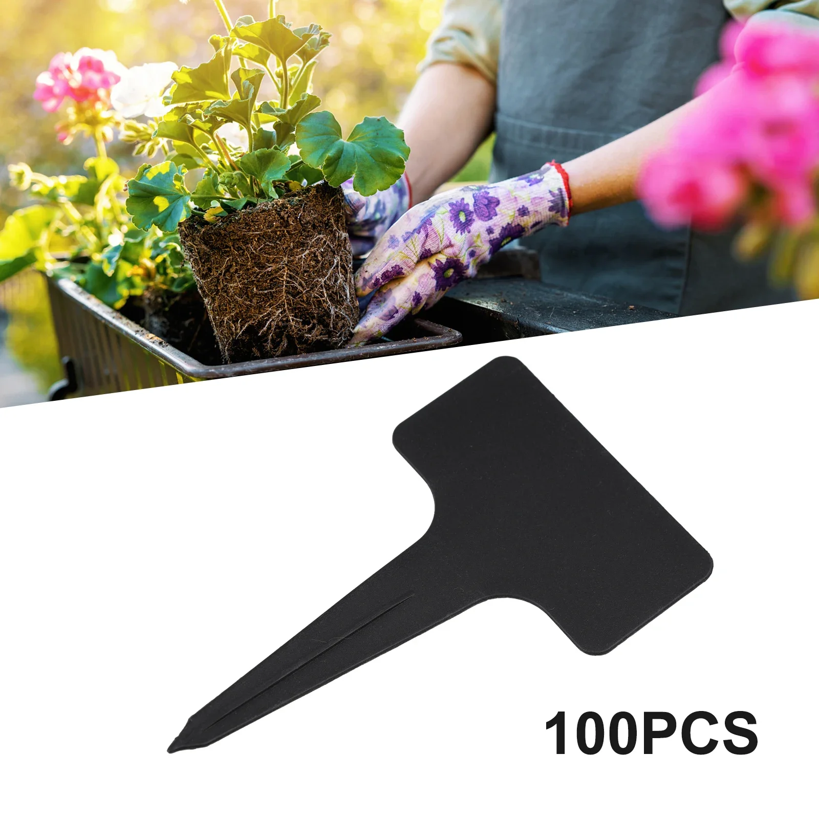

100 шт., пластиковые ярлыки для растений