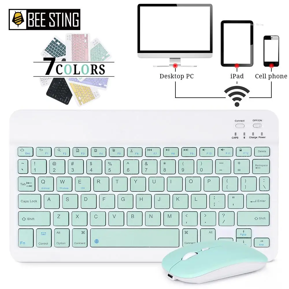 Wireless Keyboard Bluetooth Keyboard Portable for iPad Xiaomi Samsung Huawei Tablet Laptop IOS Android Russian Arabic Korean