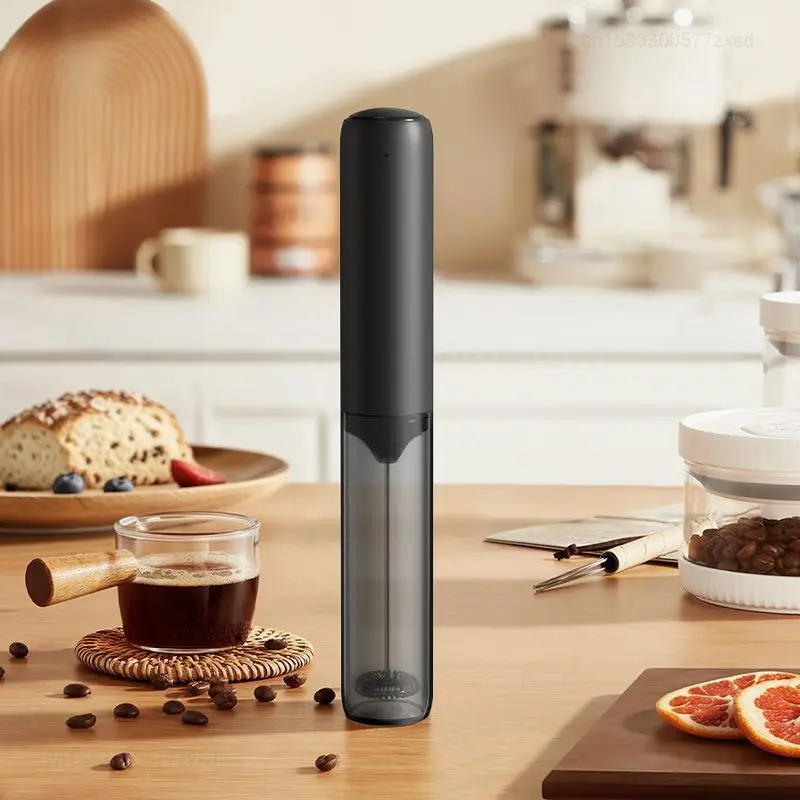 Portable Wireless Electric Milk Frother - Handheld Rechargeable Foamer with High-Speed Functionality