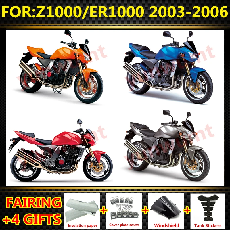 

New ABS Motorcycle Fairings Kit fit For Z1000 Z ER ZR 1000 ZR1000 ER1000 2003 2004 2005 2006 bodywork full fairing kits