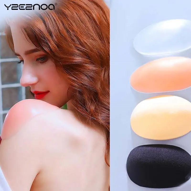 

1Pair Unisex Anti-slip Shoulder Pads Beauty Shoulder Pads Reusable Invisible Self-Adhesive Shoulder Stickers