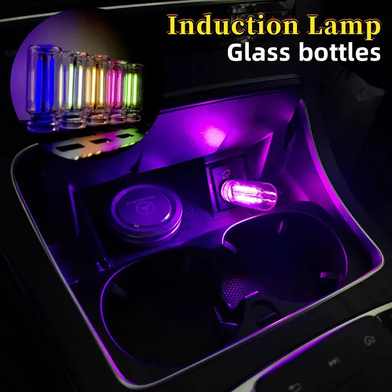Portable USB Touch Night Light Plug and Play LED Incandescent Filament Lighting Decorative Ambient Lamp for Car Bedroom Camping Image 2