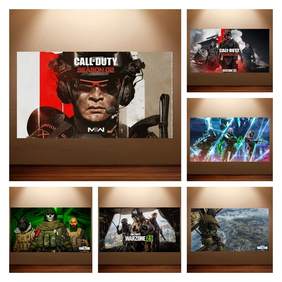 Call Of Duty Poster Call Of Duty Modern Warwar 2 Warzone Game Poster Canvas Wall Art Paintings Game Room Wall Decor Home Decor