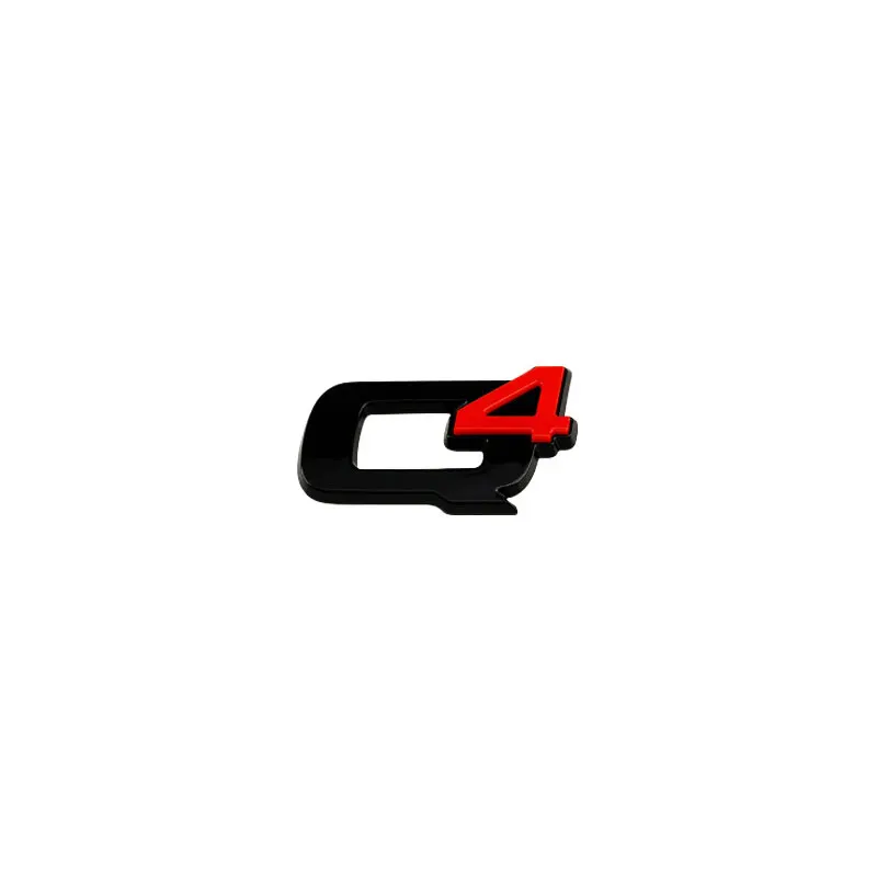 Q2 Q4 Giulia Veloce Stelvio Ti badge glossy black car sticker side angle