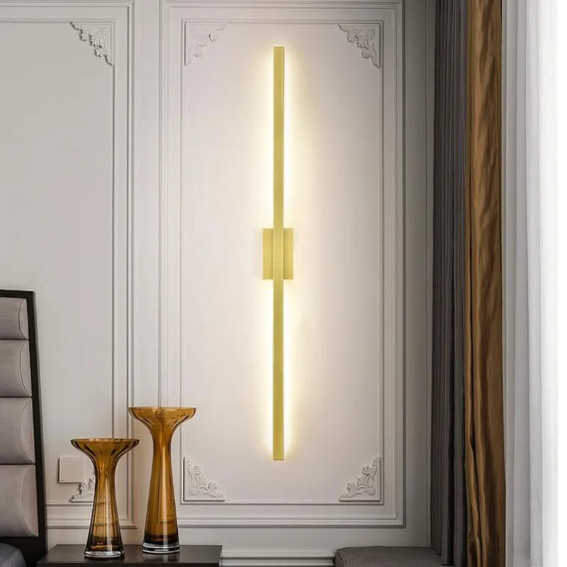 

Modern LED Wall Sconce Lamp Long Strip Light Indoor Living Room Bathroom Room Decor Bedside Wall lamp AC220V 60cm 80cm 100cm