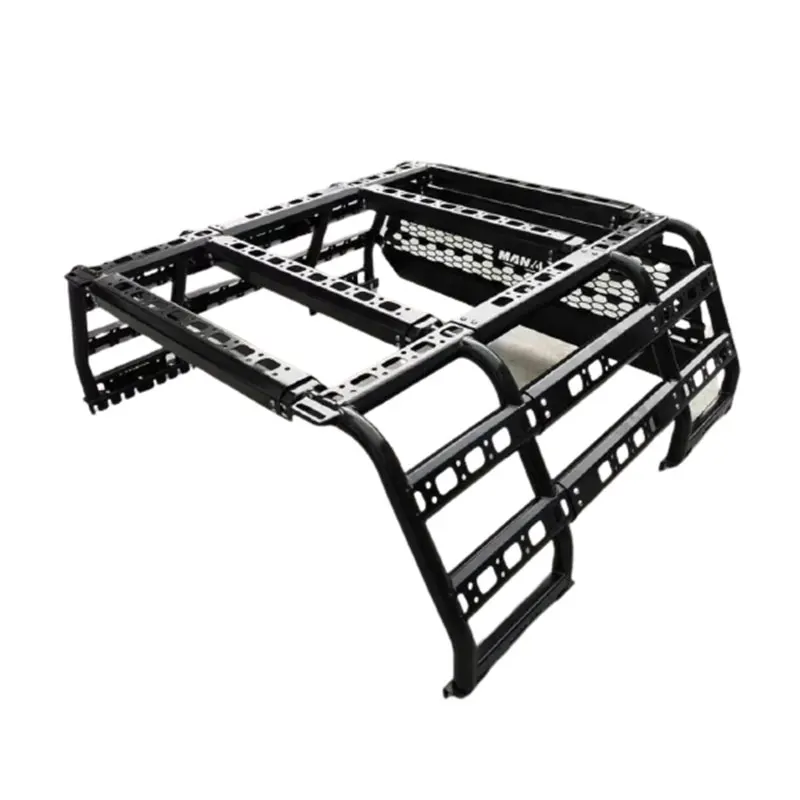 Universale 4X4 Regolabile Roll Bar Pickup Truck Letto Tetto Scala Rack Vasca Ute Posteriore Sotto Montaggio Rack Gabbia Per Toyota Hilux Tacoma