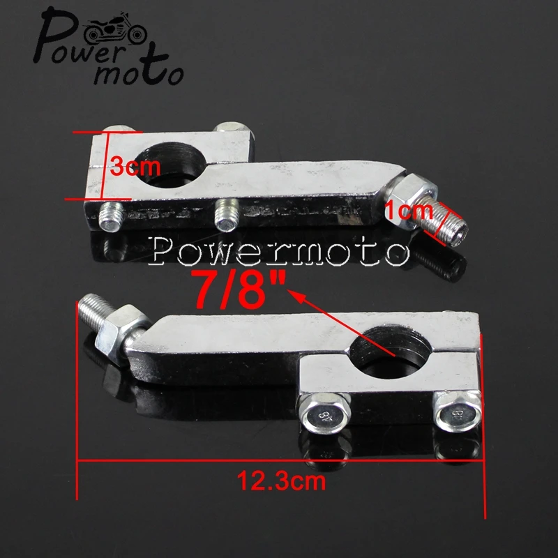 Moto 7/8 "Supporto Per Riser Per Manubrio Supporto Per Staffa Fissa 22Mm Bar Per Bmw R61 R66 R71 M72 Zundapp Ks750 Mw M1 M1M M1S M72 R12