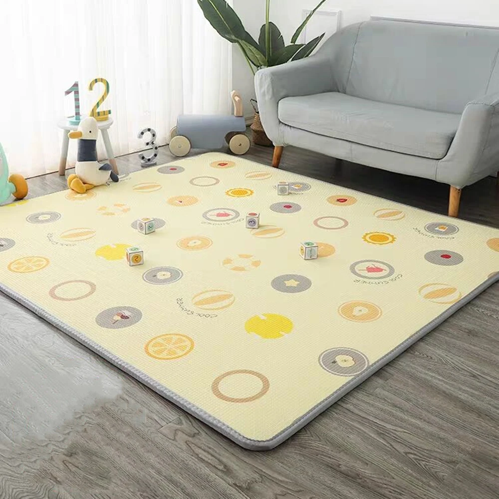 EPE 1CM Baby Activity Gym Baby Crawling Play Mats Folding Carpet Baby Game Mat for Children's Safety Mat Rug Non-toxic 200x180cm