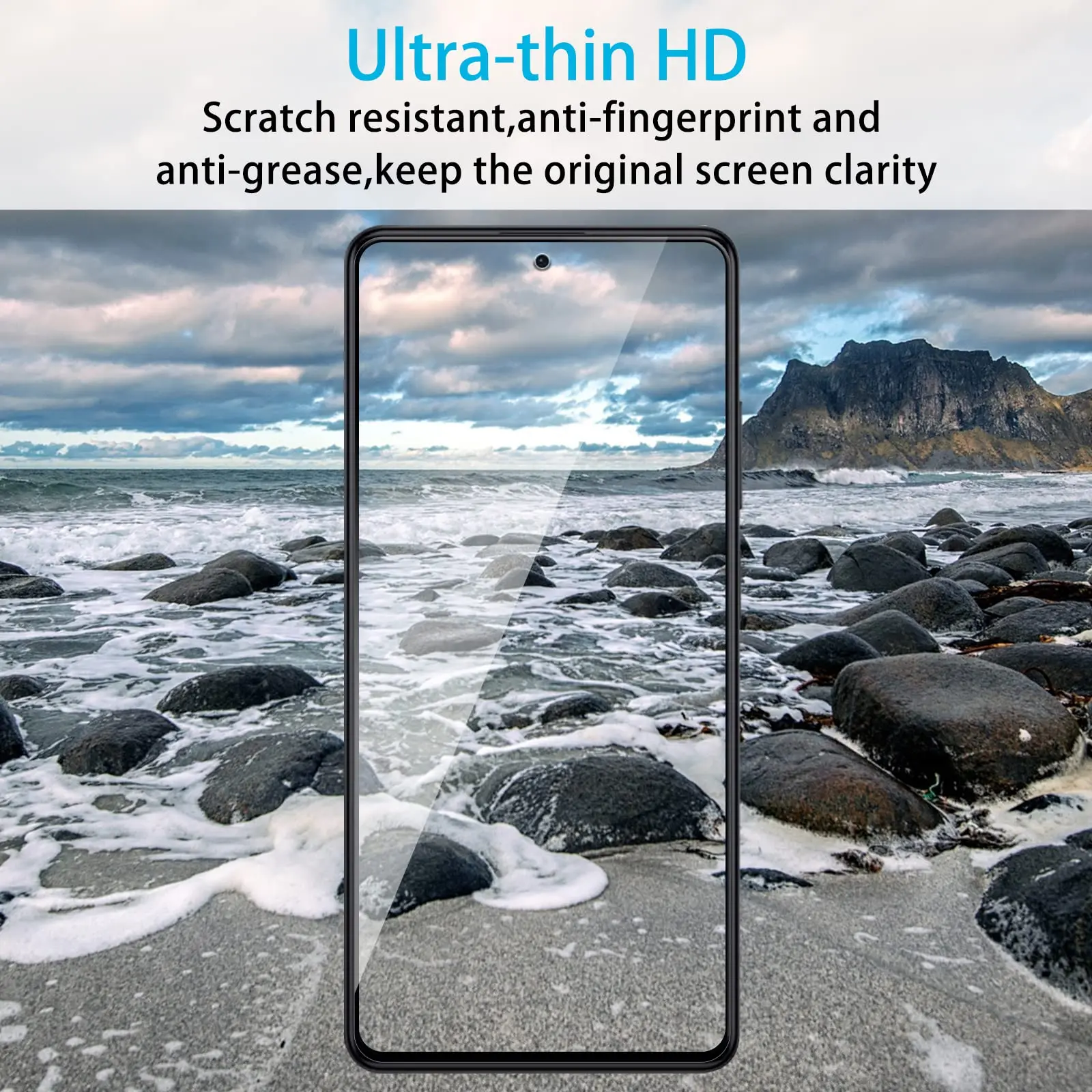 Xiaomi Redmi Note 12 Pro Plus Screen Protector - Tempered Glass, 9H Hardness, HD Clear, Case-Friendly