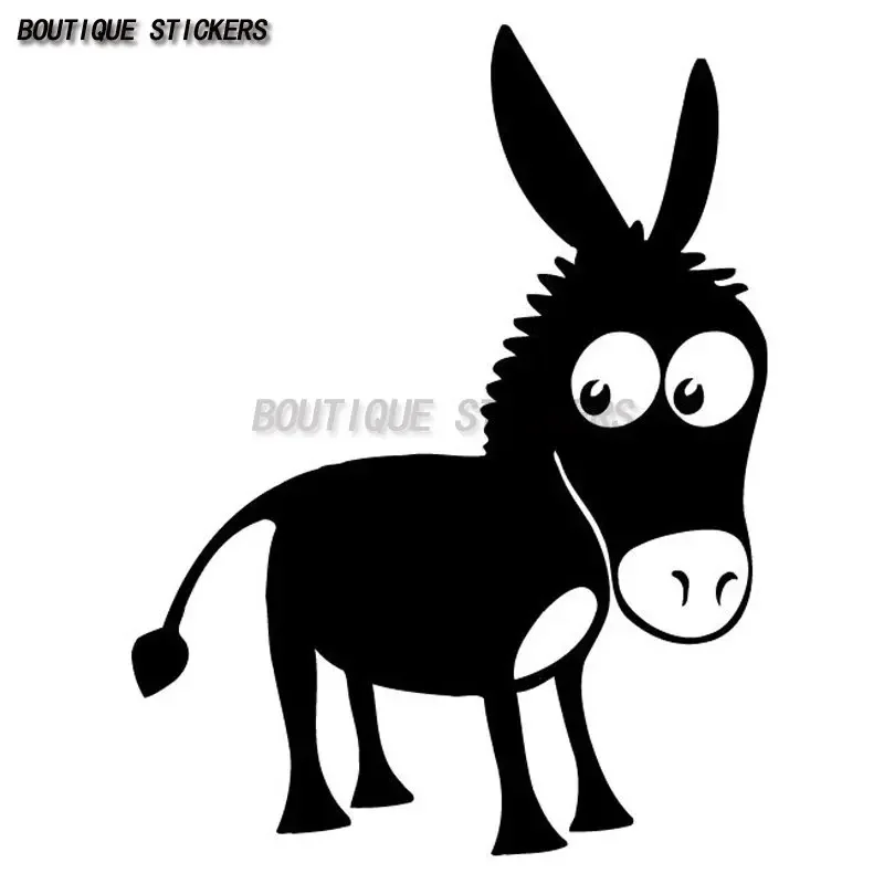 

Cartoon donkey shaped car sticker waterproof PVC sticker car motorcycle laptop computer decorative accessories cover scratches