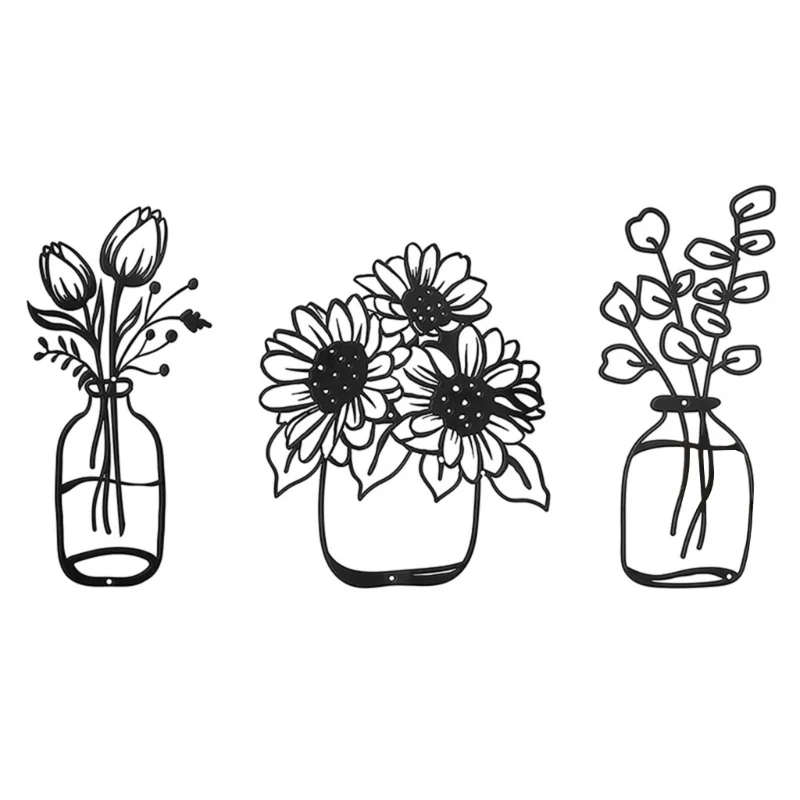 

1 комплект, металлическая Цветочная ваза