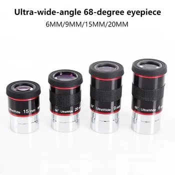 SVBONY Ultra-wide-angle 68-degree Eyepiece, 6mm 9mm 15mm 20mm Planetary High Magnification Astronomical Telescope Accessories