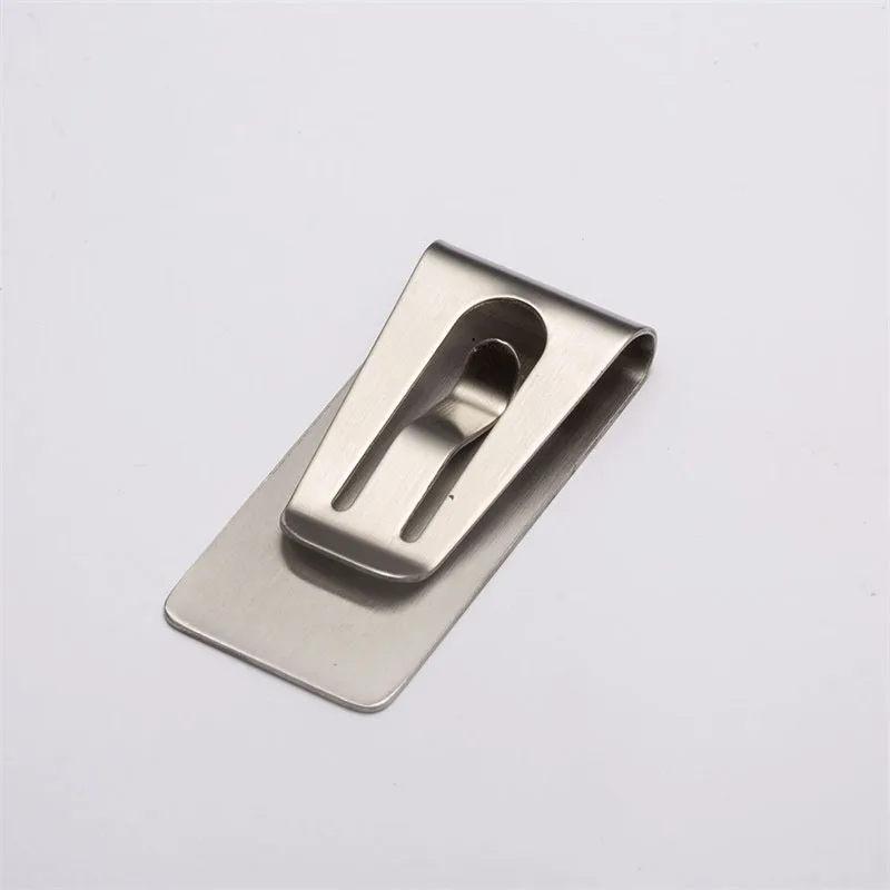 Slim Stainless Steel Money Clip Wallet - Sleek Cash and Card Holder for Business Professionals