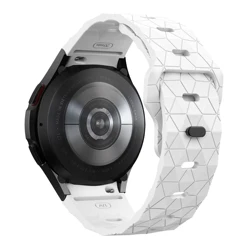 Silicone Sport Band for Smartwatch - No Gaps Design, 44mm Wrist Strap Bracelet (White)
