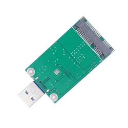 Compact mSATA to USB 3.0 External SSD Enclosure Adapter (Green)