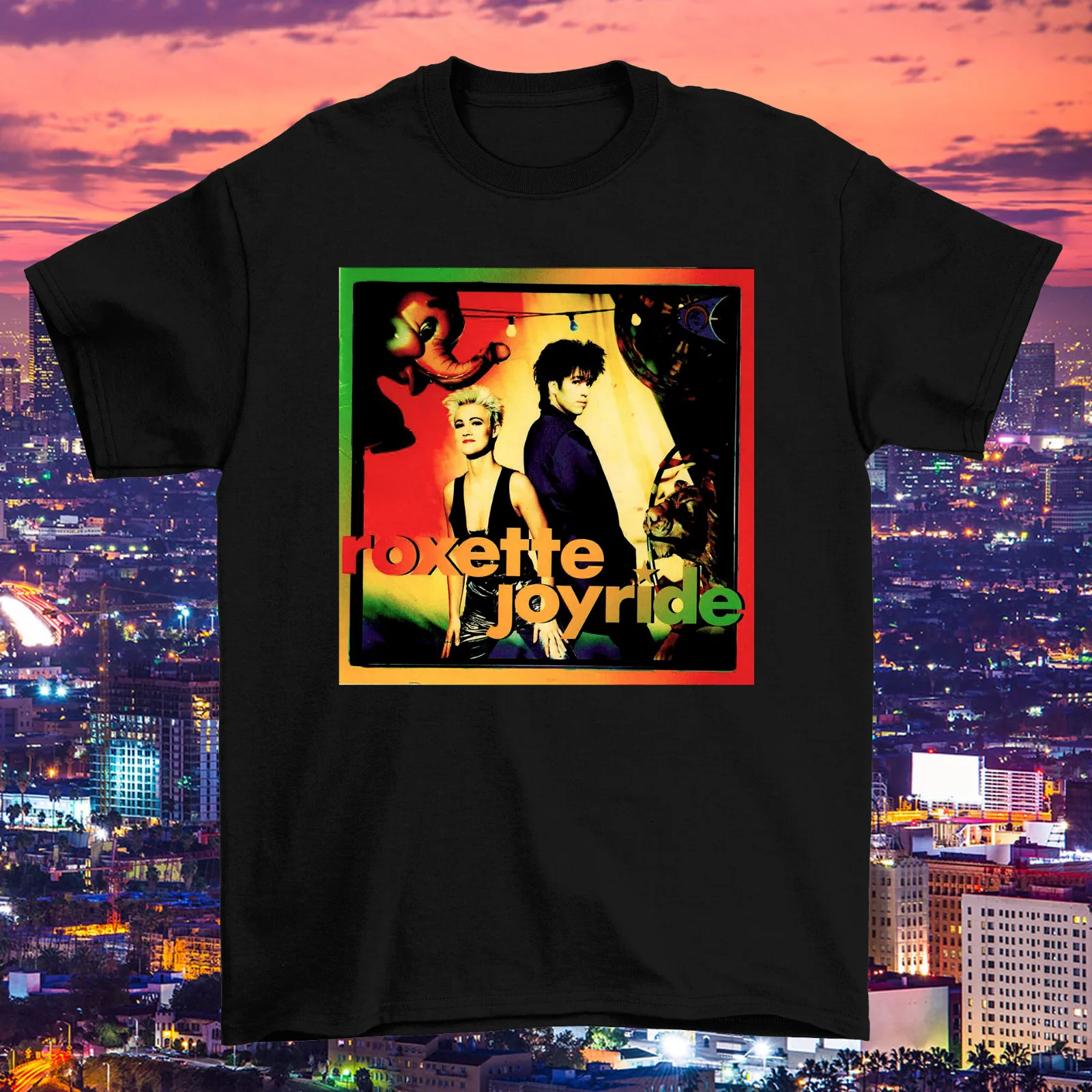 Ispirato Roxette Band - Joyride Album Cotone Nero Unisex S-234Xl T-Shirt 3 A587