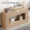 59-Inch Long Console Table for Living Room, Narrow Wood Entryway Table, Sofa Table with Storage, Farmhouse Behind Couch Table 5